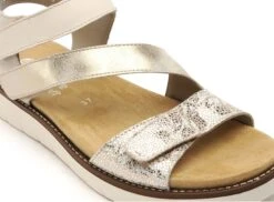 Remonte Nu Pieds Plats Femme D2050 Beige -REN Chaussures Magasin 3000401 6