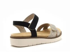 Remonte Nu Pieds Plats Femme D2049 Noir -REN Chaussures Magasin 3000503 5