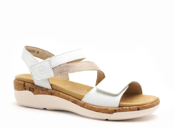 Remonte Nu Pieds Plats Femme R6860 Blanc 2 Remonte Nu Pieds Plats Femme R6860 Blanc – Image 2