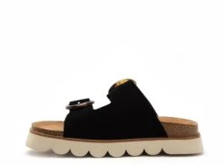 No Name Mules Et Sabots Plats Femme Sandy Slap Noir -REN Chaussures Magasin 3000801 3