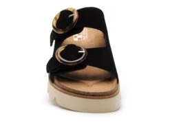 No Name Mules Et Sabots Plats Femme Sandy Slap Noir -REN Chaussures Magasin 3000801 4