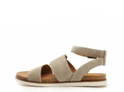 Fugitive Nu Pieds Plats Femme Madras Kaki -REN Chaussures Magasin 3003301 3