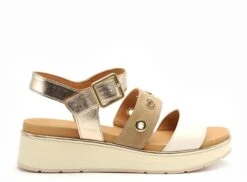 Fugitive Nu Pieds Plats Femme Kinoa Multicolore