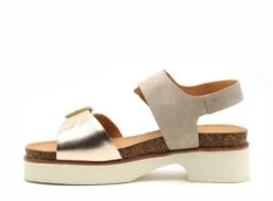 Fugitive Nu Pieds Plats Femme Midor Kaki -REN Chaussures Magasin 3003701 3