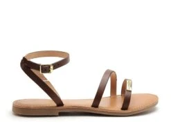 Les Tropeziennes Nu Pieds Plats Femme Hanak F Marron