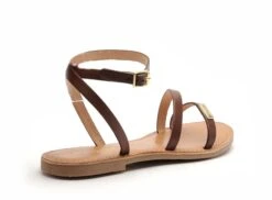 Les Tropeziennes Nu Pieds Plats Femme Hanak F Marron -REN Chaussures Magasin 3015502 5