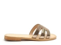 Les Tropeziennes Nu Pieds Plats Femme Hadamia F Or