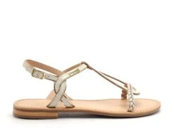 Les Tropeziennes Nu Pieds Plats Femme Happy F Beige