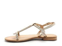 Les Tropeziennes Nu Pieds Plats Femme Happy F Beige -REN Chaussures Magasin 3016501 3