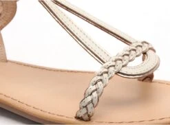 Les Tropeziennes Nu Pieds Plats Femme Happy F Beige -REN Chaussures Magasin 3016501 6