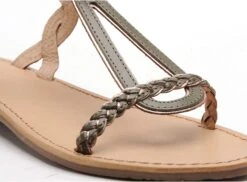 Les Tropeziennes Nu Pieds Plats Femme Happy F Kaki -REN Chaussures Magasin 3016502 6