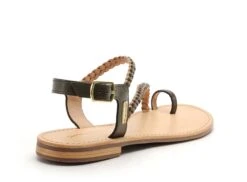 Les Tropeziennes Nu Pieds Plats Femme Hapydea F Kaki -REN Chaussures Magasin 3016602 5