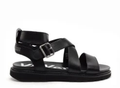 Kickers Nu Pieds Plats Femme Neosunny 961240 50 Noir