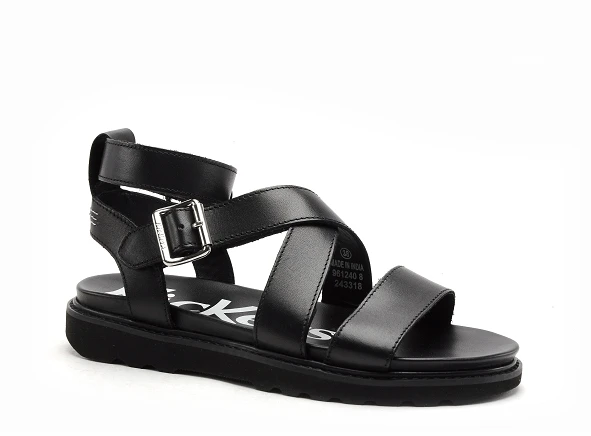 Kickers Nu Pieds Plats Femme Neosunny 961240 50 Noir 2 Kickers Nu Pieds Plats Femme Neosunny 961240 50 Noir – Image 2