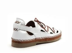 Coco Abricot Basses Femme Melincourt Blanc -REN Chaussures Magasin 3023201 5