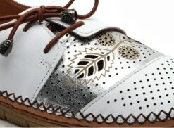 Coco Abricot Basses Femme Mirvaux Blanc -REN Chaussures Magasin 3023401 6