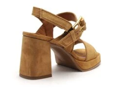 Alpe Nu Pieds Talons Femme 5124 Marron -REN Chaussures Magasin 3028001 5