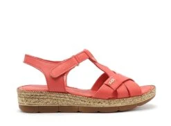 Andrea Conti Nu Pieds Plats Femme 1889615 Rouge