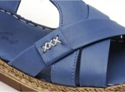 Andrea Conti Nu Pieds Plats Femme 1889615 Bleu -REN Chaussures Magasin 3029102 6