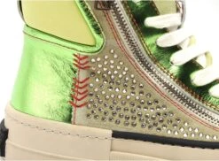 Rebecca White Boots Bottine Plates Femme X52 3 Vert -REN Chaussures Magasin 3029602 6