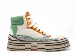 Rebecca White Boots Bottine Plates Femme X58 6 Vert