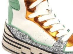 Rebecca White Boots Bottine Plates Femme X58 6 Vert -REN Chaussures Magasin 3029701 6