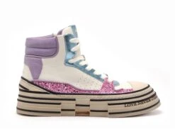 Rebecca White Boots Bottine Plates Femme X58 6 Rose