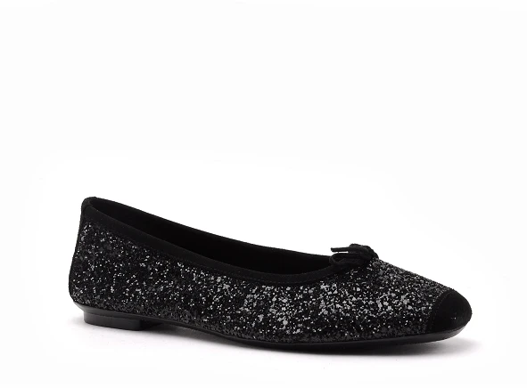 Reqins Ballerines Femme Harmonie Glitter Noir 4 Reqins Ballerines Femme Harmonie Glitter Noir – Image 4