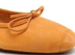 Reqins Ballerines Femme Harmonie Cuir Velours Orange 11 Reqins Ballerines Femme Harmonie Cuir Velours Orange -REN Chaussures Magasin 3040804 6