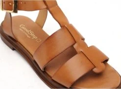 Goodstep Nu Pieds Plats Femme Mabelle 5132 Marron -REN Chaussures Magasin 3045101 6