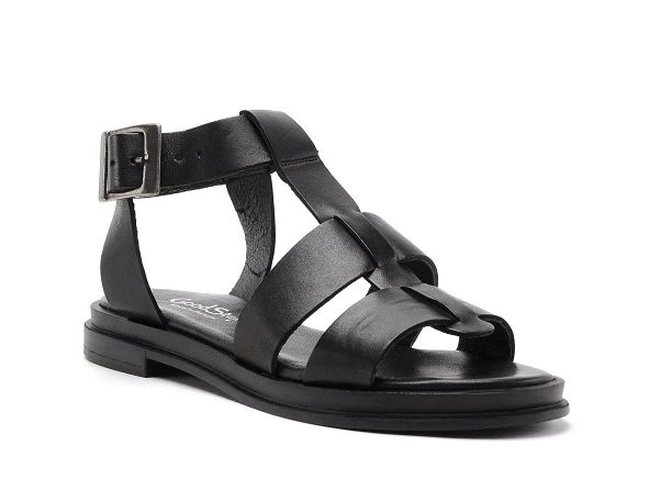 Goodstep Nu Pieds Plats Femme Mabelle 5132 Noir 2 Goodstep Nu Pieds Plats Femme Mabelle 5132 Noir – Image 2