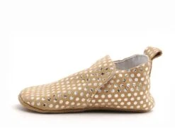 Bellamy Chaussons Bebe Valentines Tic Pois Marron -REN Chaussures Magasin 3048602 4