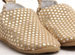 Bellamy Chaussons Bebe Valentines Tic Pois Marron -REN Chaussures Magasin 3048602 6