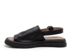 Lune Et L Autre Nu Pieds Plats Femme Emma Noir -REN Chaussures Magasin 3050201 3