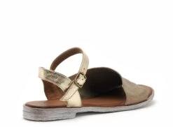 Lune Et L Autre Nu Pieds Plats Femme Sandra Kaki -REN Chaussures Magasin 3050301 5