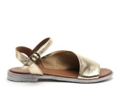 Lune Et L Autre Nu Pieds Plats Femme Sandra Or