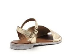 Lune Et L Autre Nu Pieds Plats Femme Sandra Or -REN Chaussures Magasin 3050302 5