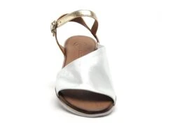 Lune Et L Autre Nu Pieds Plats Femme Sandra Argent -REN Chaussures Magasin 3050303 4