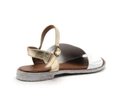 Lune Et L Autre Nu Pieds Plats Femme Sandra Argent -REN Chaussures Magasin 3050303 5