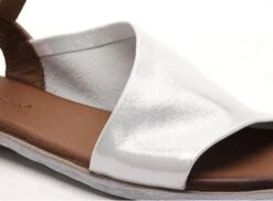 Lune Et L Autre Nu Pieds Plats Femme Sandra Argent -REN Chaussures Magasin 3050303 6