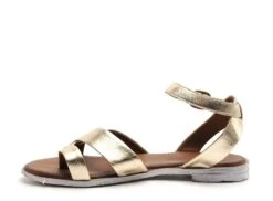 Lune Et L Autre Nu Pieds Plats Femme Evanescence Or -REN Chaussures Magasin 3050401 3