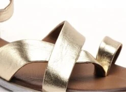 Lune Et L Autre Nu Pieds Plats Femme Evanescence Or -REN Chaussures Magasin 3050401 6