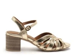 Lune Et L Autre Nu Pieds Talons Femme Esthele Or