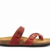 Plakton Mules Et Sabots Plats Femme Bombay 181032 Rouge