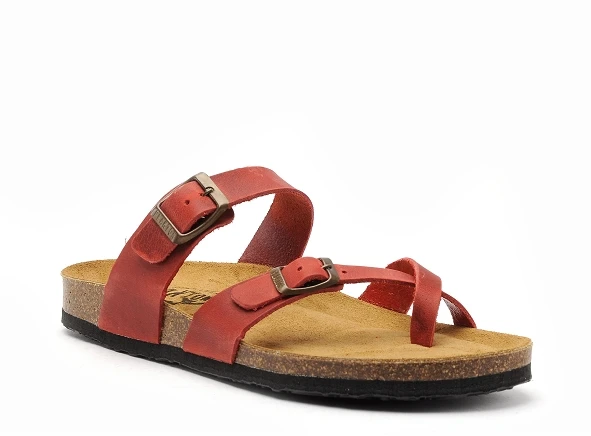 Plakton Mules Et Sabots Plats Femme Bombay 181032 Rouge 2 Plakton Mules Et Sabots Plats Femme Bombay 181032 Rouge – Image 2