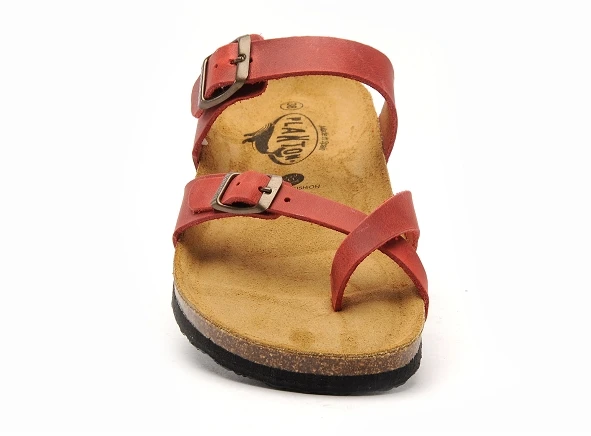 Plakton Mules Et Sabots Plats Femme Bombay 181032 Rouge 4 Plakton Mules Et Sabots Plats Femme Bombay 181032 Rouge – Image 4