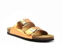 Plakton Mules Et Sabots Plats Femme Beta 180010 Orange -REN Chaussures Magasin 3052201 2