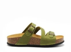 Plakton Mules Et Sabots Plats Femme Cp Bolino 341210 Vert