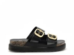 Yokono Mules Et Sabots Plats Femme Tunez 130 Noir