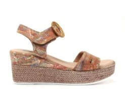 Gr Nu Pieds Talons Femme Viabe Multicolore